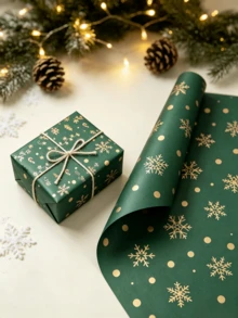 10 Sheets Christmas Floral Leaf Pattern Tissue Paper, Christmas Tree, Candy, Stars - Size 50 X 35cm, Handmade Wrapping Paper, Easy To Protect Items, Gift Box Filler, Party Decoration - Christmas Style Design, Durable Packaging, Holiday Wrapping - 50*70cm/19.7*29.6in - View 6
