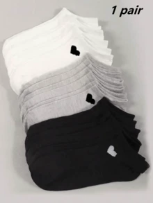 10/15 Pairs Women's Black/White/Grey Solid Color Mesh Breathable Cotton Soft Skin-Friendly Moisture-Wicking Low-Cut Invisible Boat Socks, Minimalist Versatile For Sports, Casual, Business, Daily Wear, All Seasons, Available In 1/5/10/15/20 Pairs - Multicolor - View 9