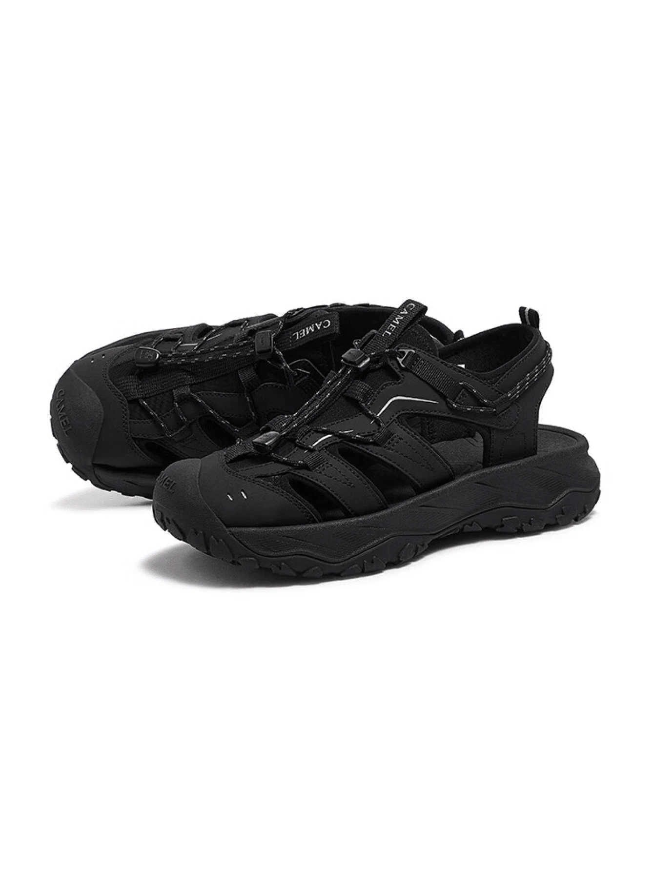 CAMEL CROWN Men's Waterproof Hiking Sandals Closed Toe Water Sandals Athletic Sport Sandals Summer Sandals Beach sandals for Outdoor - 黑色 - 查看 1