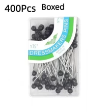 100/200/300/400/500支装缝纫针，圆头珍珠针，绗缝针，布艺针，适用于手工制作、缝纫、包边、珠宝配件装饰、婚礼珍珠花针 - C-白色 - 查看 26