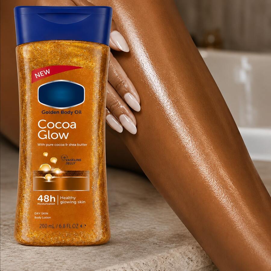 200ml Body Gel Oil, Non-Greasy Fast Absorption, Sun-Kissed Glow, Pure Cocoa Butter For Radiant Luminous Skin - Cocoa Butter - View 1