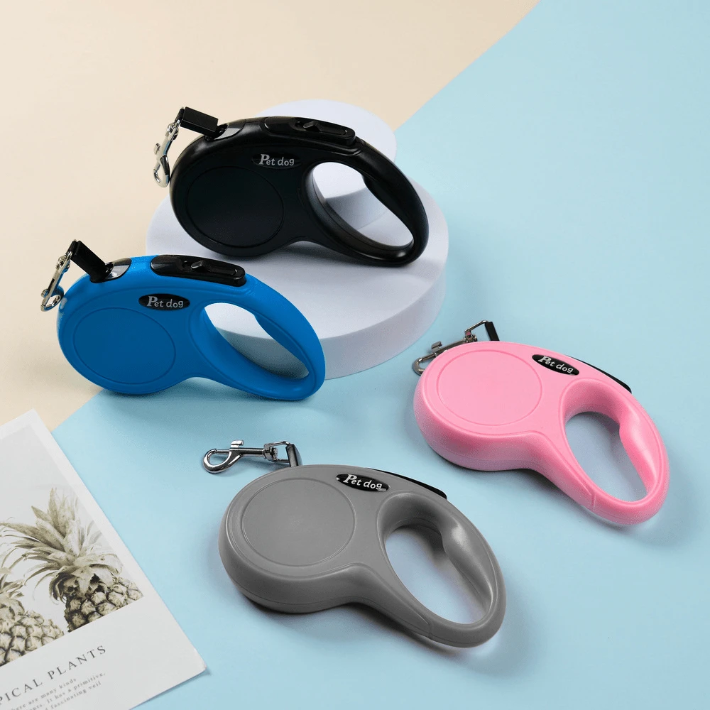 1pc 3 Meters/5m Automatic Retractable Pet Leash, Outdoor Dog Walking Rope Suitable For Small Cats And Dogs - Multicolor - View 1