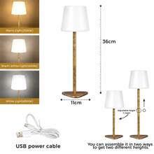LED Touch Wireless Bathroom Light, 1800mAh Rechargeable Lithium Battery, Touch Control, 3 Color Temperature Dimmable, Ambient Night Light, Metal Base/Waterproof Design, Adjustable Height, Suitable For Living Room, Bedroom, Dining Room, Bathroom, Party Atmosphere Lighting - Desk Lamp - View 17