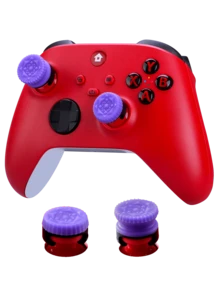 Textured Anti-Slip Joystick Caps, High/Mid Dual Height, Multiple Anti-Slip Pattern Joystick Extender Caps, Compatible With X1box Series X/S And X1box One Controllers, Black/Purple Game Controller Accessories - Multicolor - View 17
