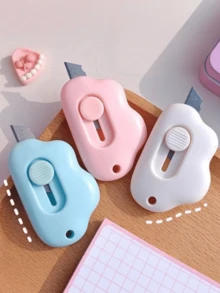 Multifunctional Portable Utility Knife, Retractable Box Cutter, Cardboard Cutting Razor, Smooth Mechanical Action, Suitable For Office, Home, Crafts, Unboxing, Cardboard, Paper, DIY Use - A - View 2