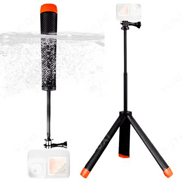 水下浮力棒潛水可伸縮自拍棒三腳架，適用於 OSMO Action 相機配件