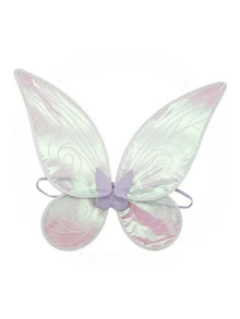 1pc Fairy Wings Transparent Pearlescent Iridescent Elf Wings Holiday Party Performance Back Ornament Princess Angel Wings - A - View 4