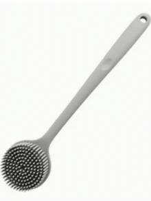 Silicone Bath Brush, Long Handle Back Scrubber, Double-Sided Brush, Body Massage Bathing Scrubber, Bathroom Accessory, Back To School Gift, Home Decor, School Supplies - Multicolor - View 11