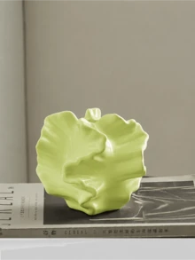 Ins 風格蓮花香氛擴香花瓶，3D 波浪紋理亮面質感，適用於香氛棒與乾燥花，打造溫馨居家香氛角落 - 抽象藝術香氛瓶 - 查看 16