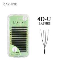 Lashine U型睫毛 12排 2DU 3DU 4DU 5DU M捲度 自然輕盈扇形接睫毛 柔軟輕量三葉草睫毛 快速打造豐盈濃密妝感 - M - 查看 7