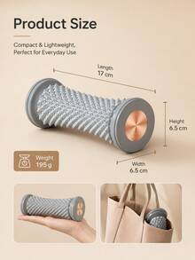 Plantar Fasciitis Massage Roller - Ergonomically Designed Foot Arch And Acupoint Massager For Sore Feet. Features High-Elasticity TPR Massage Bumps Roller; Portable Fitness And Self-Care Tool, Suitable For Home Or Office Use. - Multicolor - View 8