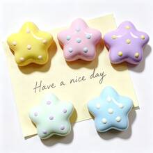 12pcs/6pcs/3pcs Acrylic Dot Star Fridge Magnets - 5-Point Star Refrigerator Magnets For Kitchen & Office, Whiteboard & Home Decor, Colorful Acrylic Decor Set - Random Color - View 6