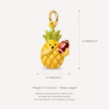 1pc Drip Oil Snack Afternoon Tea Mixed Pendant, Exquisite Cute Style, 14k Gold Plated Copper Material, Suitable For DIY Creative Necklace, Bracelet, Earrings, Bag Chain, Keychain, Waterproof And Sweatproof, Suitable For Daily Casual Wear - Multicolor - View 9