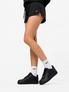 Nike Air Force 1 AF1 Big Kids' Casual Sneakers - Black - View 3