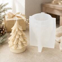 Zhonghui Mold 3D Christmas Tree Silicone Candle Mold Pine Tree Snowflake Wax Mold DIY Scented Candle Making Supplies Holiday Home Decoration Gift - Tree - View 5