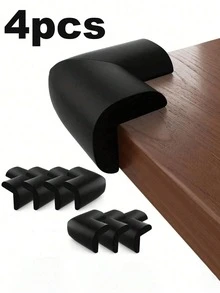 4pcs Anti-Collision Strips, Corner Cushion Pads, Home Furniture Anti-Collision Wall Stickers, Table Edge Soft Covers, Edge & Corner Protection Wraps - Multicolor - View 13