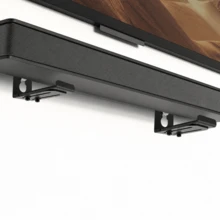2pcs Universal Soundbar Wall Mount Bracket, Adjustable Depth 4-6.1 Inches, Metal Soundbar TV Under-Mount Shelf With Anti-Slip Pads, 30lbs Load Capacity, Suitable For Most Soundbars And Home Theater Audio System Speakers - 2pcs - View 3