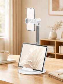 Bed Tablet Holder, Adjustable Long Arm Phone Clamp, 360° Rotating Slouchy Arm Metal Clamp Mount, Foldable Overhead Smartphone & Tablet Stand For Desk Bedside Bed Edge, Recording Live Streaming, Hands-Free Viewing, For 4-13 Inch Devices Kindle - Multicolor - View 18