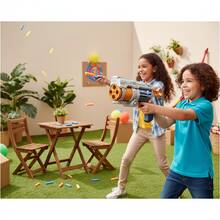 Pistola de Brinquedo Lança Dardos Espuma 12 Peças com 3 Alvos Latinha Presente para Crianças Meninos e Meninas a partir de 3 anos - Branco - Visão 7