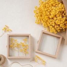 25/50/100/Pcs Mini Baby's Breath And Other Artificial Flowers - For Resin Mold Art And Handicrafts, Used For Hair Accessories, Wedding Wreaths, Table Flowers, Home Decor, Etc. - Yellow - View 8