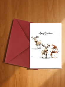 12pcs WhimsyWorks Fun Christmas Cards With Envelopes - Various Holiday Designs Suitable For Family, Friends, And Colleagues - Blank Inside For Personal Messages - Suitable For New Year, Congratulations, And Thank-You Occasions - A - View 5