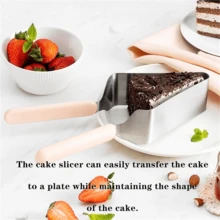 Triangular Cake Slicer & Server, Ergonomic Non-Slip Grip Handle For Effortless Holding, Sturdy & Durable Without Bending, Evenly Slices & Portions Cakes, Transfers Whole Cake Slices, Essential Tool For DIY Dessert Decorating & Home Baking, Smooth Operation For Cream Cakes & Mousse Cakes, Suitable For Birthday Parties, Weddings, Valentine's Dates, Family Gatherings, Kitchen Dessert Serving Baking Accessory - View 9