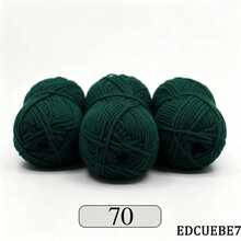 EDCUEBE7 Mixed Color 5-Ply Milk Yarn, Common Colors, Suitable For Crochet - Applicable For Mats, Carpets, Clothes, Scarves And Beginner DIY Projects - 50g Milk Cotton - View 74