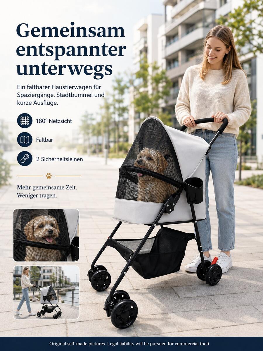 Poussettes pour animaux de compagnie