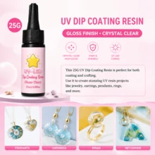 5Pcs UV Dip Coating Resin Gloss/Glanz Set, ForPolished Resin Finished Works Brightening & Sealing Craft Supplies, High Transparency Fast-Curing Anti-Yellowing Waterproof Resin Glue - 5pcs/set - View 6