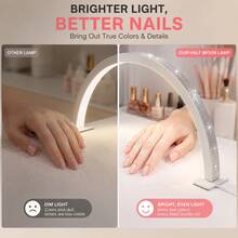 Crystal Nail Lamp, Portable LED Desktop Light, Easy To Install, USB Plug, Nail Beauty Salon Work Light, Crystal Decoration Professional Table Lamp - USB Plug - View 11