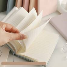 Morandi Notebook, Writing Memo Notebook, Cover Planner Notebook Suitable For School, Office, Home Minimalist Cover Notebook, Women's Minimalist Diary, Lined Paper, Hardcover Diary, Literary Fresh Handbook, Student Diary, High-Appearance Meeting Notebook - Multicolor - View 10