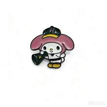 SANRIO 1件可愛卡通三麗鷗胸針，萬聖節與聖誕節金屬徽章，Hello Kitty胸針，柔甜貓咪合金包包配件針 - 彩色 - 查看 10
