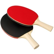 Kit 2 Raquetes 3 Bolinhas Para Tênis de Mesa Ping Pong Iniciante Criança Intermediário Presente - Preto e Vermelho - Visão 4