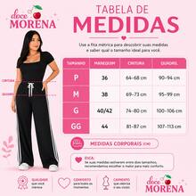 Conjunto Feminino Calça Pantalona Duna Esportiva com Listras Laterais + Body Manga Curta Decote Quadrado – Look Casual Moderno e Confortável Verão - Bege e marrom - Visão 2