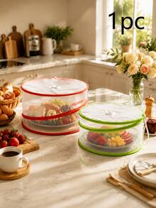 2pcs/1pc Anti-Mosquito & Fly Food Cover, Cake Cover, Foldable & Reusable, Indoor/Outdoor Insect Cover, Suitable For Picnic, BBQ, Food & Fruit - Multicolor - View 13