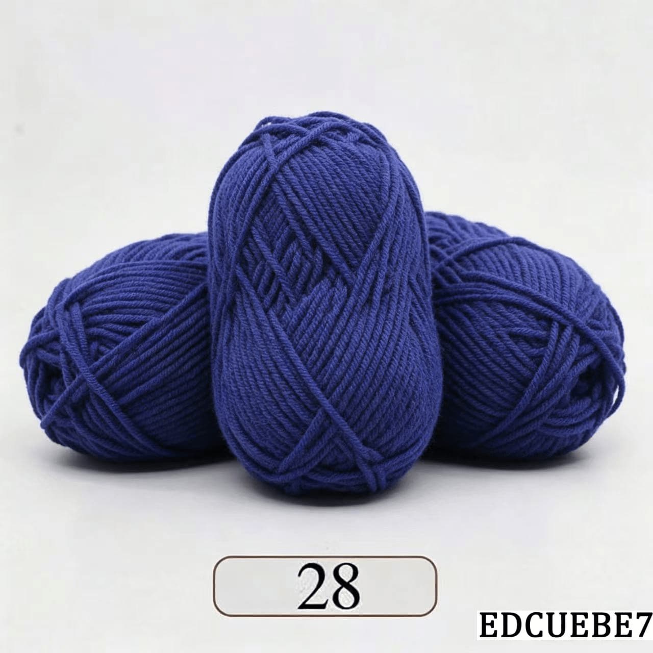 EDCUEBE7 Mixed Color 5-Ply Milk Yarn, Common Colors, Suitable For Crochet - Applicable For Mats, Carpets, Clothes, Scarves And Beginner DIY Projects - 50g Milk Cotton - View 48