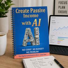 ChatGPT AI Online Income Creative Guide, Futuristic Robot Cover, Prompt Inspiration Handbook For Creators, Students And Digital Workers, ChatGPT AI Side Hustle Money-Making Hardcover Notebook, Tech Style Dollar Robot Cover, Online Side Hustle Monetization Tutorial, Business Entrepreneurship Wealth Planning Notebook, Matte Laminated Hardcover, Waterproof, Scratch-Resistant, Thick, No Ink Bleed - C-colorful - View 1