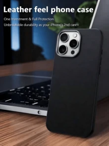 Autumn/Winter Collection 3 Luxury Leather Feel Phone Cases Black Grey Brown Phone Case For IP11/12/13/14/15/16promax/17/17PRO/17PROMAX/17AIR Phone Case - Multicolor - View 3