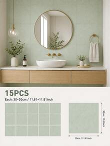 SUPSTICKER Marble Pattern Floor Tile Stickers, Matte PVC, Peel And Stick, 5 Or 15pcs, 15/20/30cm, For Kitchen, Bathroom And Entryway - Marble Pattern - View 47