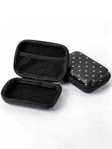 White Star EVA Hard Shell 4.3 Inch Compact Storage Box - Travel Protective Storage Bag, Suitable For Electronic Accessories, Earphones, Hard Drives And Data Cables; Anti-Drop Zipper Pouch (Storage Box Only) - Multicolor - View 5