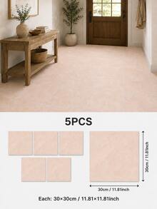 SUPSTICKER Marble Pattern Floor Tile Stickers, Matte PVC, Peel And Stick, 5 Or 15pcs, 15/20/30cm, For Kitchen, Bathroom And Entryway - Marble Pattern - View 45