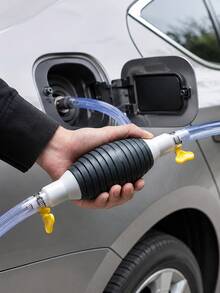 1 Set Portable Siphon Pump Kit, Includes 100cm/39.37inch Oil Transfer Hose, Manual Pump, 2 Hose Clamps & 1 Flow Control Valve, Multipurpose For Gasoline, Water & Other Liquid Transfer, Ideal For Automotive Repair, Emergency Fuel Transfer, Camping, RV Use, And A Great Gift For Mechanics & Car Enthusiasts - A - View 3