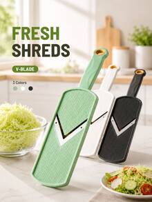 3/2/1pc Japanese Style Multi-Function Handheld Cabbage Shredder & Slicer, Cucumber Lemon Potato Onion Grater, Vegetable Chopper, Fruit Cutter, Potato Slicer, Onion Chopper, Home Salad Prep Kitchen Accessory, Kitchen Utensil, Kitchen Tool, Cooking Tool - Multicolor - View 2
