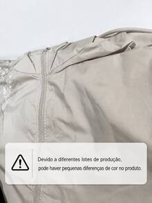 Men's Black Waterproof Windbreaker Jacket With Removable Hood, Sportswear For Gym Or Running, Water Resistant, Lightweight, Fitness, Training, Hiking, Casual, Autumn/Winter - 米白色 - 查看 7