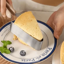 Triangular Cake Slicer & Server, Ergonomic Non-Slip Grip Handle For Effortless Holding, Sturdy & Durable Without Bending, Evenly Slices & Portions Cakes, Transfers Whole Cake Slices, Essential Tool For DIY Dessert Decorating & Home Baking, Smooth Operation For Cream Cakes & Mousse Cakes, Suitable For Birthday Parties, Weddings, Valentine's Dates, Family Gatherings, Kitchen Dessert Serving Baking Accessory - View 4