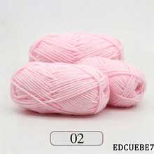 EDCUEBE7 Mixed Color 5-Ply Milk Yarn, Common Colors, Suitable For Crochet - Applicable For Mats, Carpets, Clothes, Scarves And Beginner DIY Projects - 50g Milk Cotton - View 59