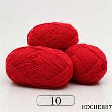 EDCUEBE7 Mixed Color 5-Ply Milk Yarn, Common Colors, Suitable For Crochet - Applicable For Mats, Carpets, Clothes, Scarves And Beginner DIY Projects - 50g Milk Cotton - View 73