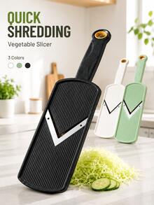 3/2/1pc Japanese Style Multi-Function Handheld Cabbage Shredder & Slicer, Cucumber Lemon Potato Onion Grater, Vegetable Chopper, Fruit Cutter, Potato Slicer, Onion Chopper, Home Salad Prep Kitchen Accessory, Kitchen Utensil, Kitchen Tool, Cooking Tool - Multicolor - View 3