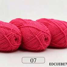 EDCUEBE7 Mixed Color 5-Ply Milk Yarn, Common Colors, Suitable For Crochet - Applicable For Mats, Carpets, Clothes, Scarves And Beginner DIY Projects - 50g Milk Cotton - View 19