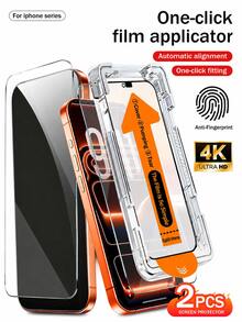 CASECOPS 2片裝全螢幕HD螢幕保護貼，附一鍵安裝盒，相容 iPhone 18 Pro Max/18 Pro/17 Pro Max/17 Pro/16/16 Plus/15 Pro/15/14/13/12/11/XR/XS Max | 超高清 9H 鋼化玻璃 | 相容動態島 | 防刮防指紋 | 相容手機殼 - 2Pcs - 查看 26